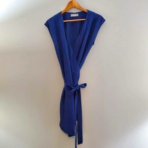 Everlane GoWeave Short-Sleeve Mini Wrap Dress